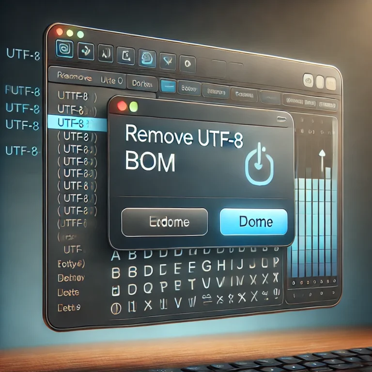 UTF8 BOM 제거
